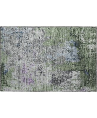Mayfield Machine Washable AMF1911 1'8" x 2'6" Area Rug