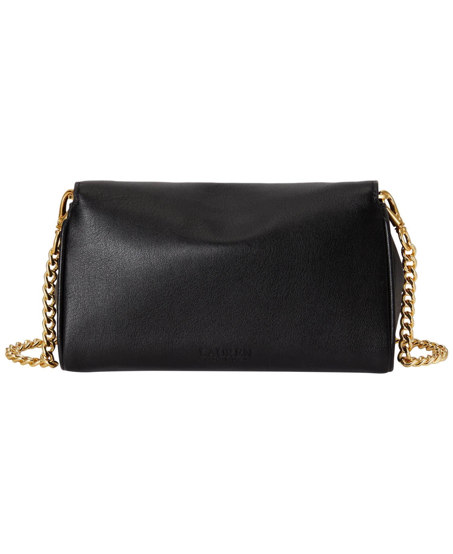 Turnlock Leather Wristlet Crossbody