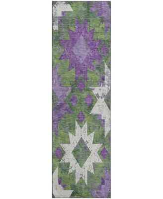 Mayfield Machine Washable AMF1879 2'3" x 7'6" Runner Area Rug