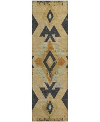 Mayfield Machine Washable AMF1882 2'3" x 7'6" Runner Area Rug