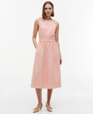 pink paisley dress Paisley Ruffle Midi Dress Small