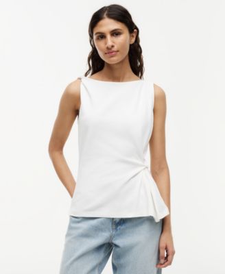 Women's Interlock Knot Sleeveless Cotton Top