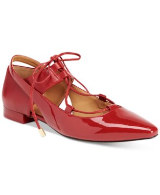 macy's women's leather flat shoes