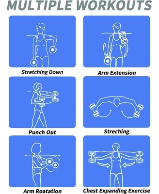 Aquatic Exercise Dumbbells Water Dumbbell Pool Resistance Fitness Barbells with 4 High-Density EVA Foam Pool Weights Dumbbells