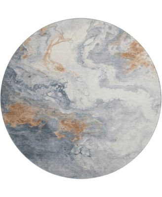 Mayfield Machine Washable AMF1841 8' x 8' Round Area Rug