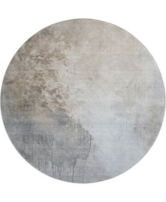 Mayfield Machine Washable AMF1842 8' x 8' Round Area Rug
