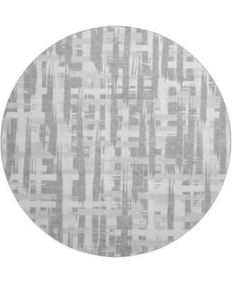 Mayfield Machine Washable AMF1849 8' x 8' Round Area Rug