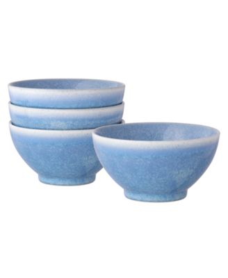 Colorwave Kiln Azure Rice Bowls, Set of 4