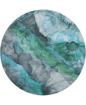Mayfield Machine Washable AMF1864 8' x 8' Round Area Rug
