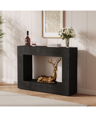 47" Farmhouse Wooden Console Table, Entryway Table for Living Room, Hallway and Foyer
