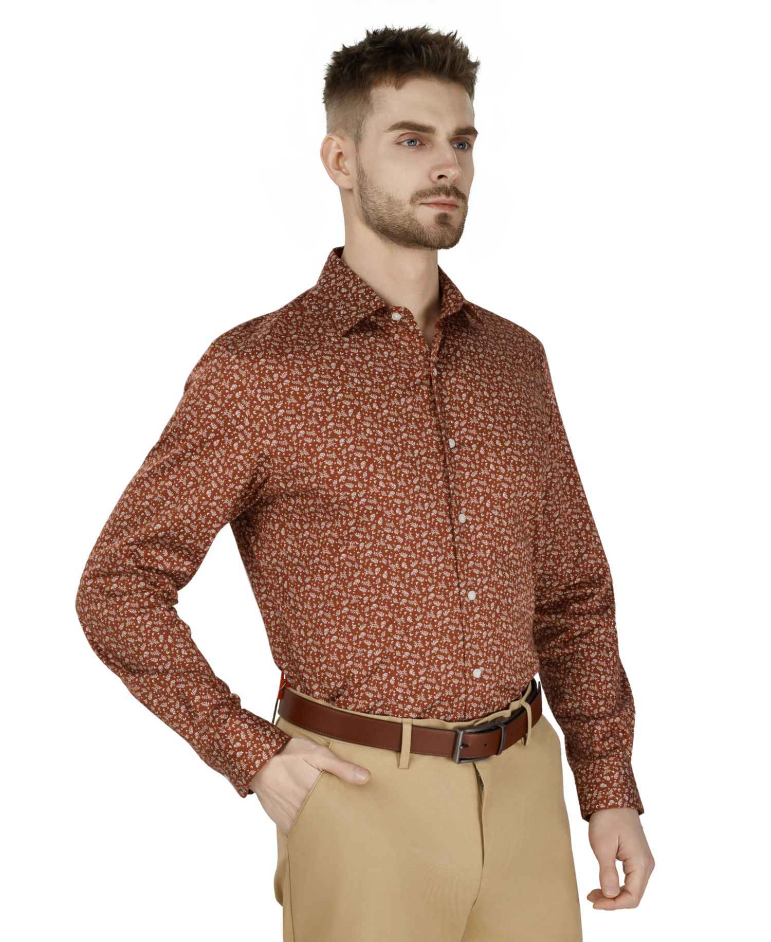 Men's Slim-Fit Daniel Floral Dress Shirt