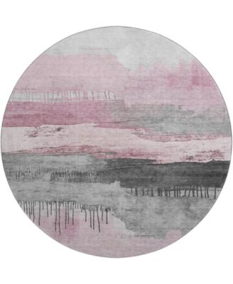 Mayfield Machine Washable AMF1880 8' x 8' Round Area Rug