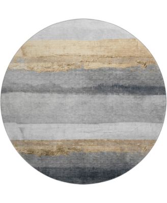 Mayfield Machine Washable AMF1883 8' x 8' Round Area Rug