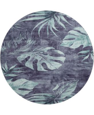 Mayfield Machine Washable AMF1887 8' x 8' Round Area Rug