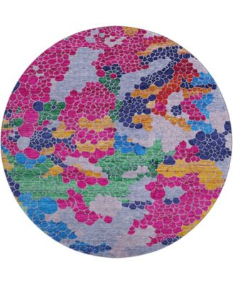 Mayfield Machine Washable AMF1906 8' x 8' Round Area Rug