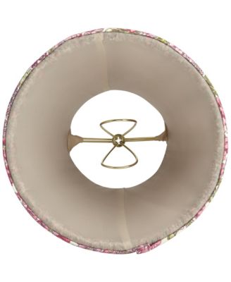 Nelle 3 1/2" Top x 6" Bottom x 5" High x 5" Slant Print Lamp Shade Replacement Set of 6 Pleated Clip On Candelabra