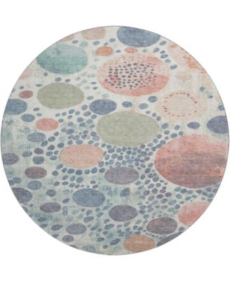 Mayfield Machine Washable AMF1895 8' x 8' Round Area Rug