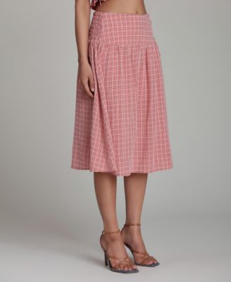 Women's A-Line Midi Skirt