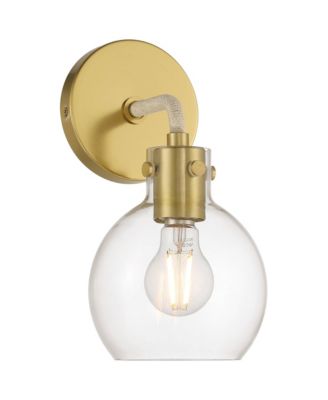 Possini Euro Wicander 11 1/4" High Antique Brass Wall Sconce