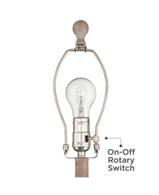 Patsy 26 1/2" Tall Candlestick Traditional Table Lamps Set of 2 WiFi Smart Socket White-Washed Wood Finish Living Room