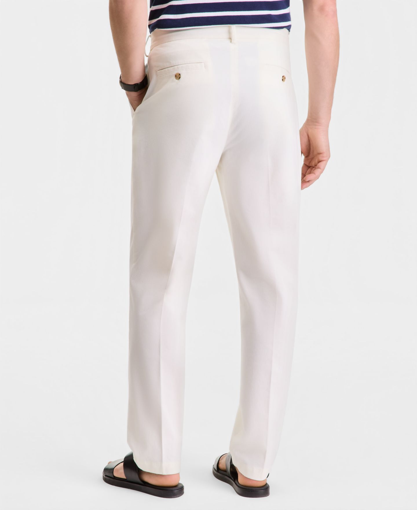 Мужские брюки Club Room Cropped Chino, цвет: Состаренный кремовый — фото 6