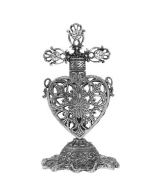 Pewter Heart Perfume Bottle