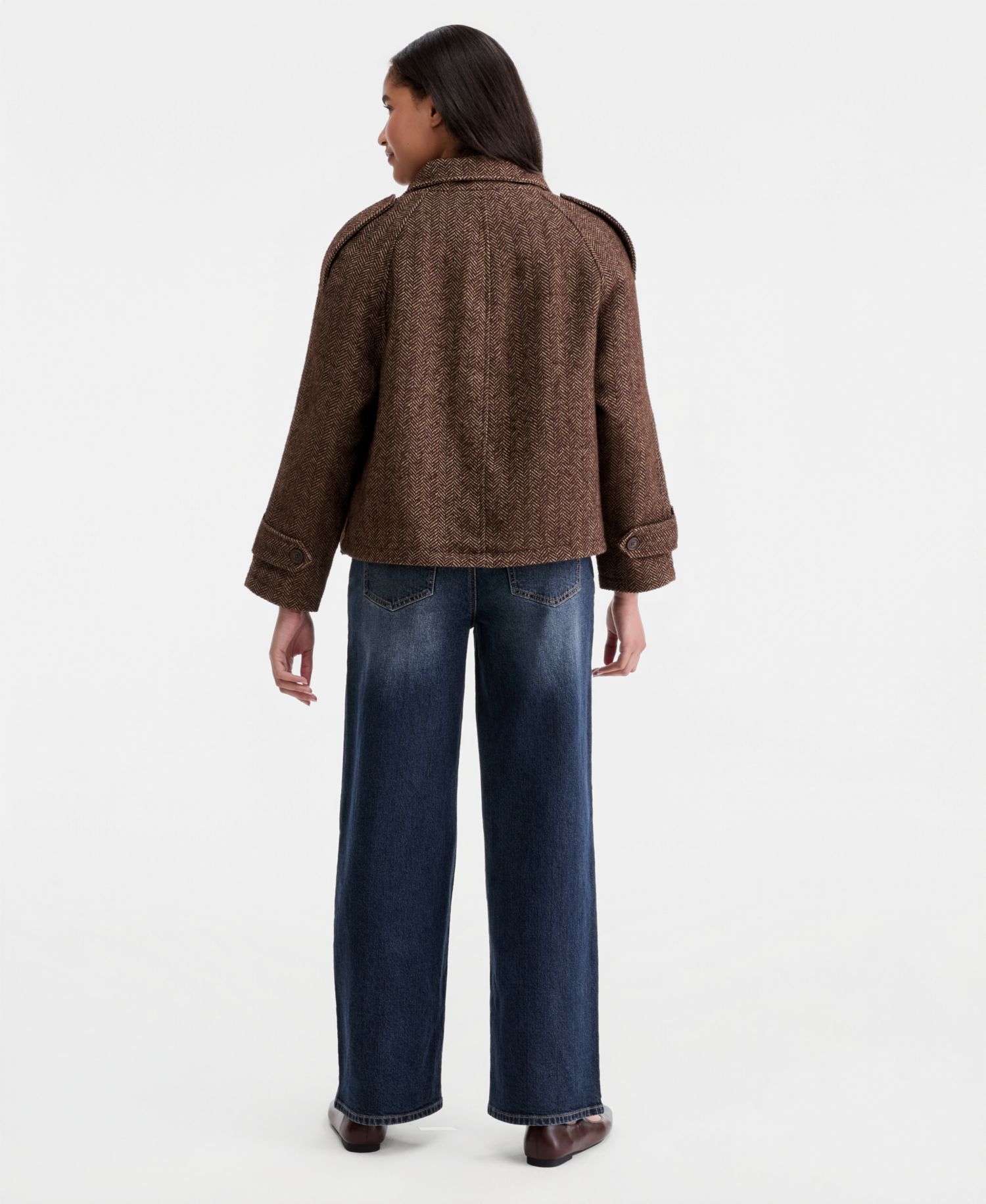Women's Short-Raglan-Sleeve Coat