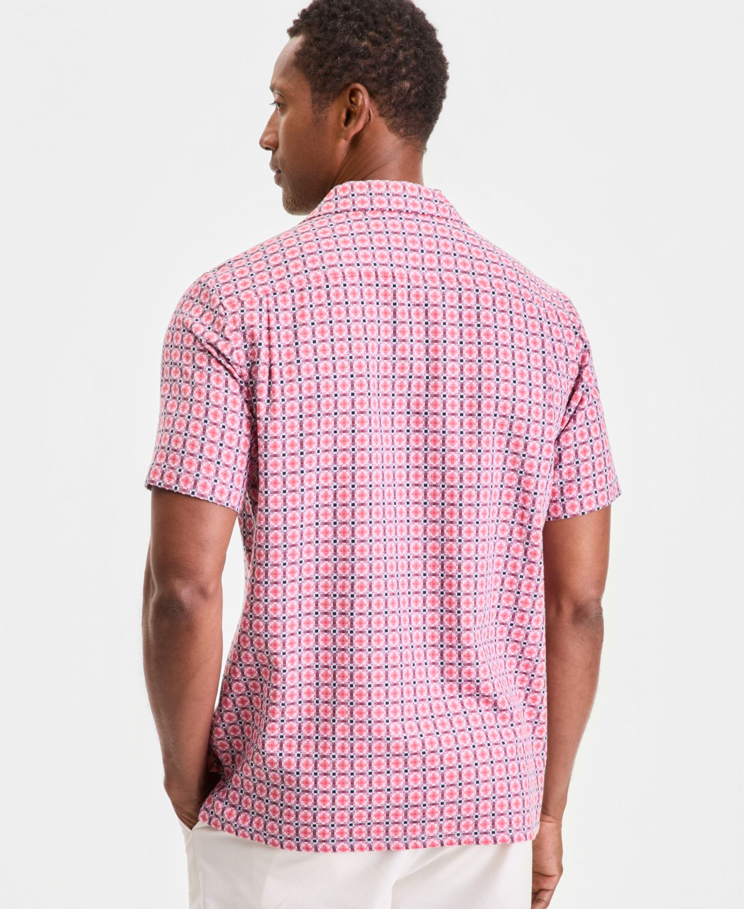 Men's Textured Yard Short-Sleeve Shirt