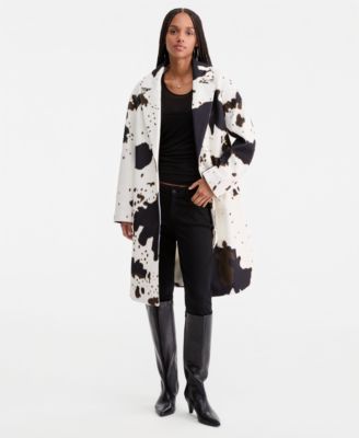 Juniors' Long Single-Breasted Walker Coat