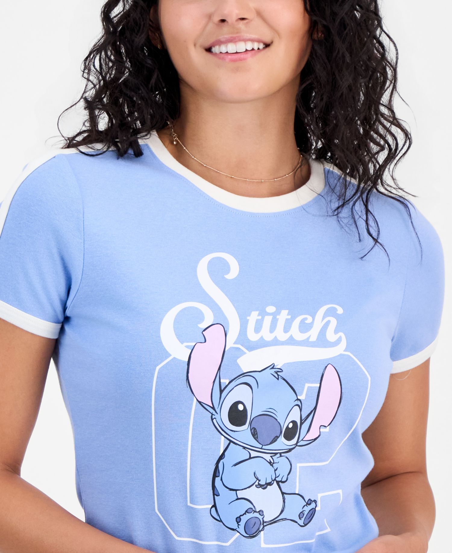Juniors' Stitch Sporty Ringer Tee