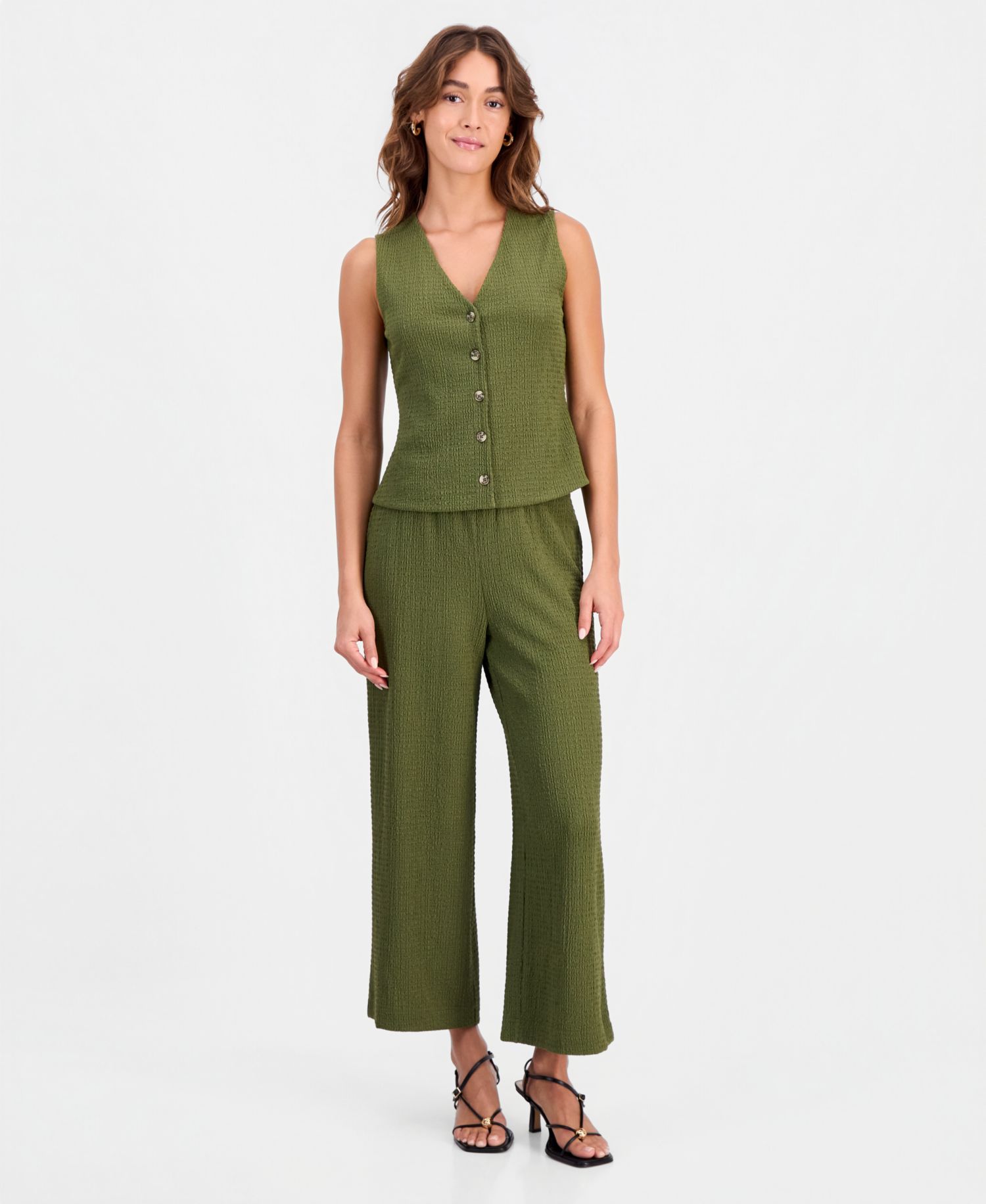 Women's Textured Knit Vest
