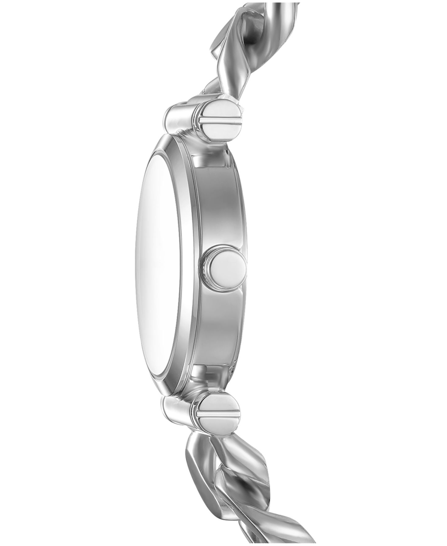 Женские часы DKNY Open Link Quartz Stainless Steel Chain Bracelet Watch 28mm — фото 3