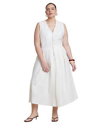 white floral dress maxi Bethie Petal Sleeve Maxi Dress