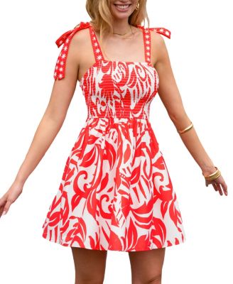 Women's Sunset Society Tropical Mini Beach Dress