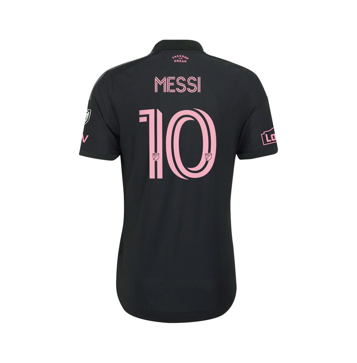 Мужское джерси adidas Men's Lionel Messi Black Inter Miami CF 2026 Presagio On-Field Authentic Patch Jersey — фото 3