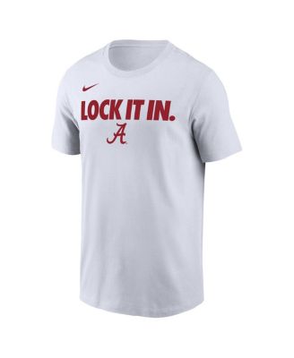 Men's White Alabama Crimson Tide 2026 On-Court Bench T-Shirt
