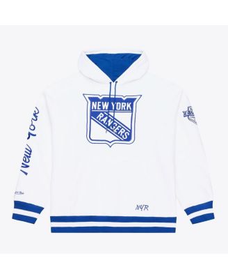 Men's White New York Rangers Arctic Fleece Hoodie