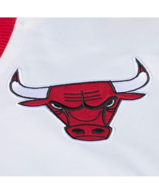 Men's Red Chicago Bulls Hardwood Classics Head Coach Lightweight Satin Full-Snap Jacket
