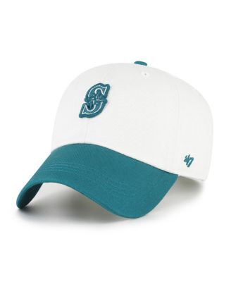 Men's White/Teal Seattle Mariners Contemporary Tonal Clean Up Adjustable Hat