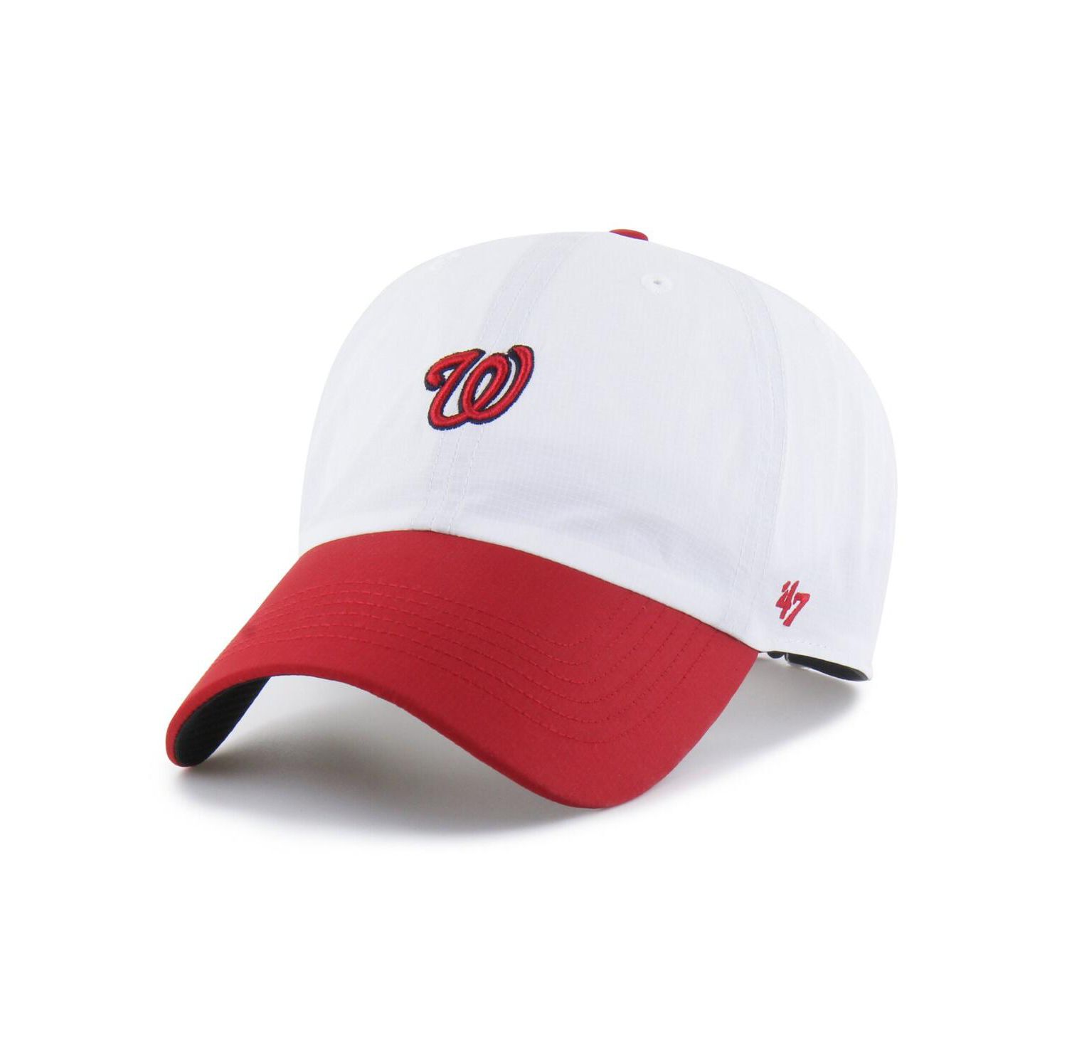 Men's White/Red Washington Nationals Vista Mini Clean Up Brrr Adjustable Hat