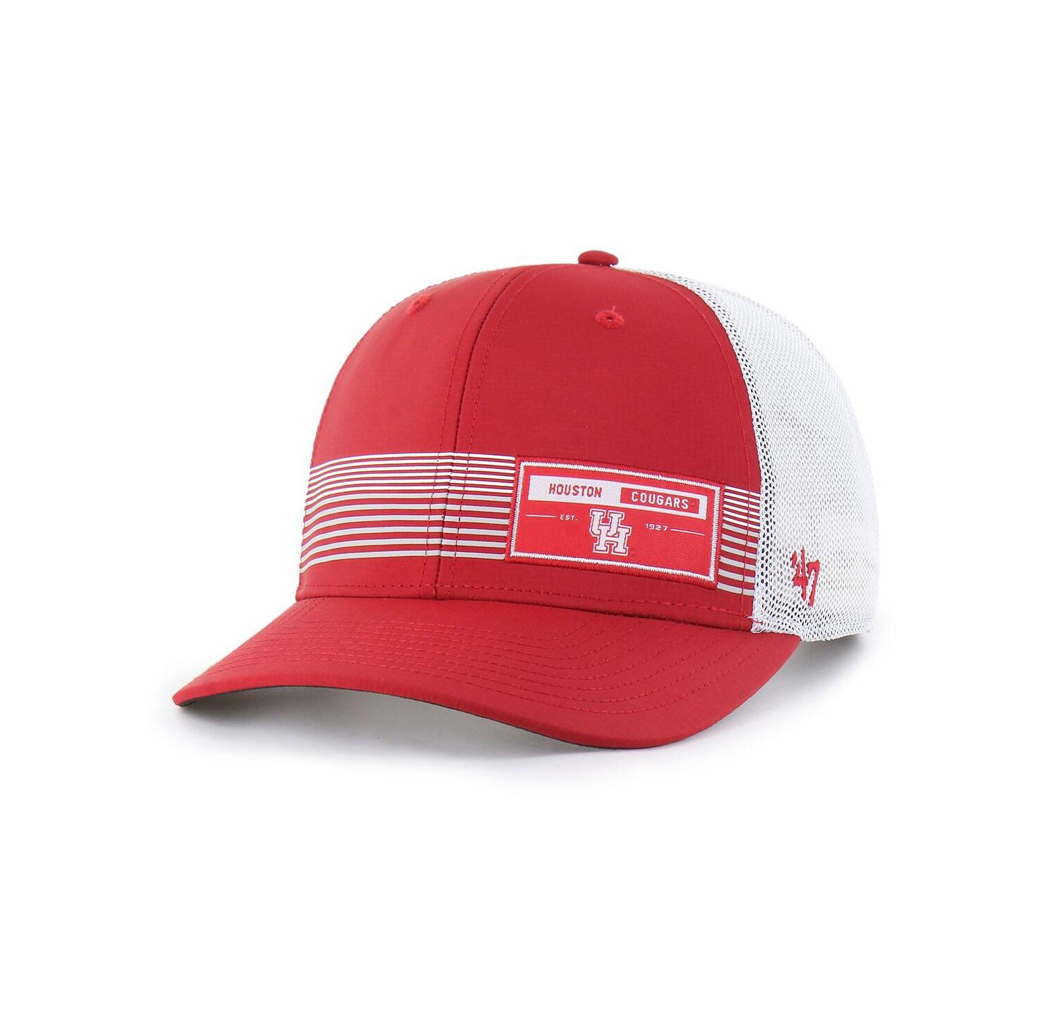 Men's Red Houston Cougars Rangefinder brrr Trucker Adjustable Hat