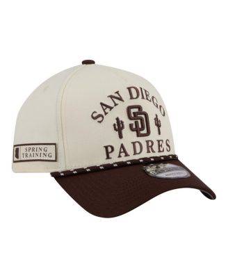 Men's Cream San Diego Padres 2026 Spring Training Fan Pack Rope A-Frame 9FORTY Adjustable Hat