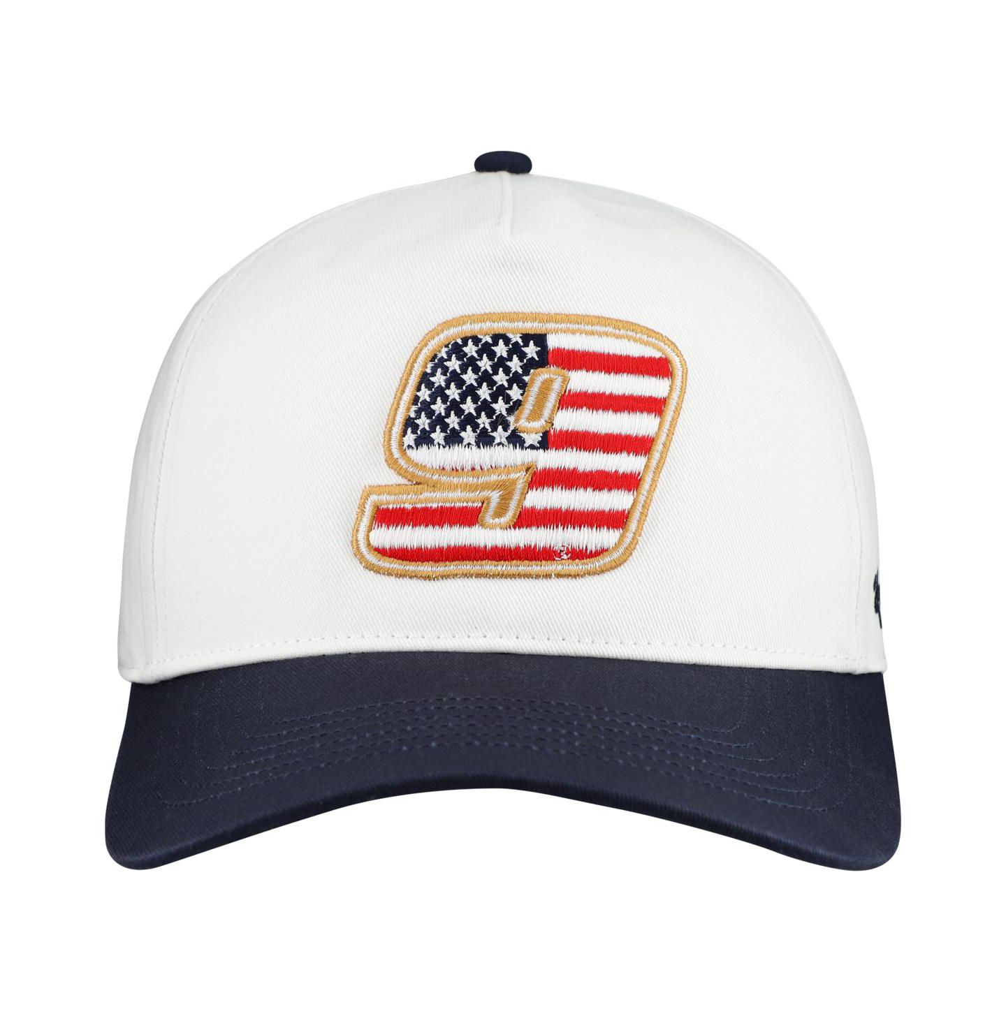 Мужской головной убор '47 Brand White Chase Elliott Flag Fill Two-Tone Team Adjustable Hitch Hat — фото 2