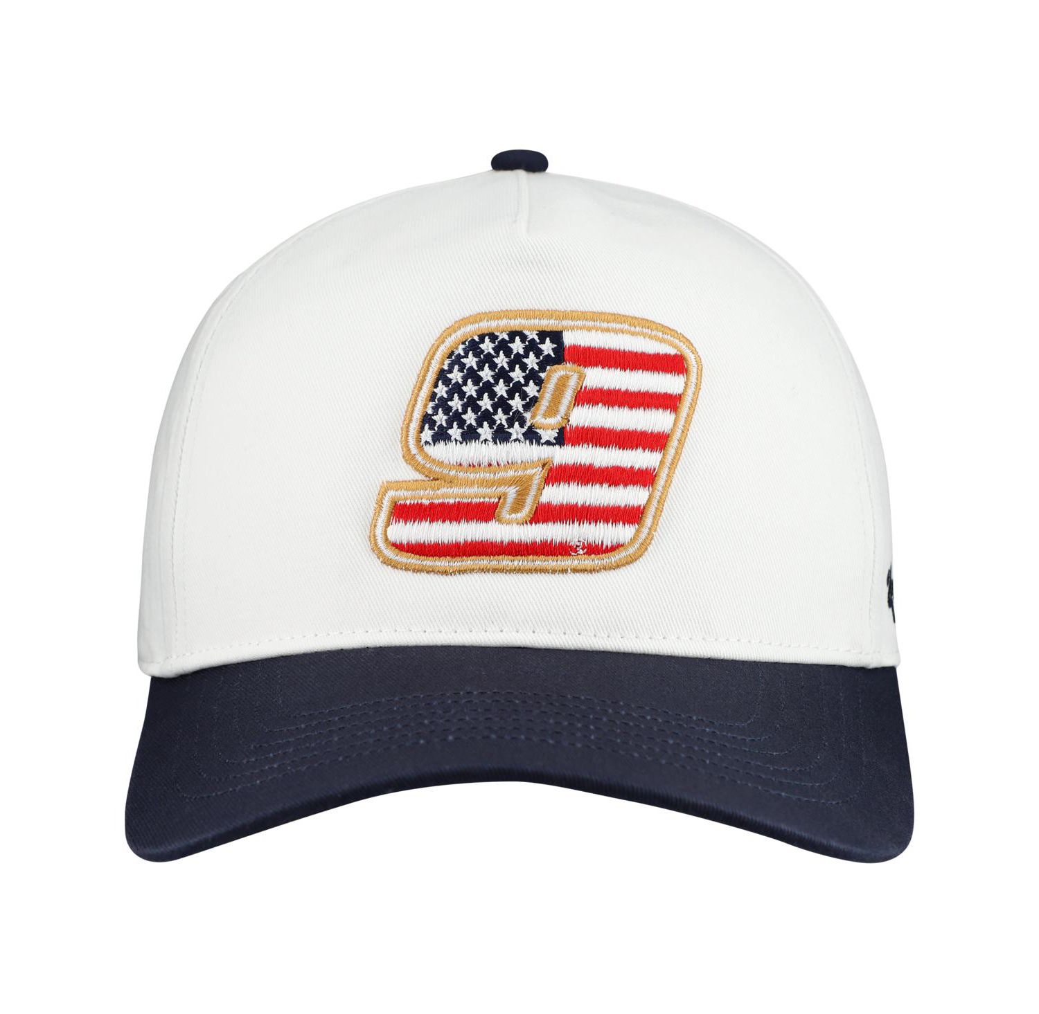 Men's White Chase Elliott Flag Fill Two-Tone Team Adjustable Hitch Hat