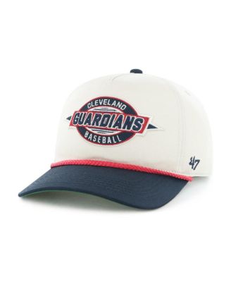 Big Boys and Girls Natural/Navy Cleveland Guardians Frame Out Hitch Adjustable Hat