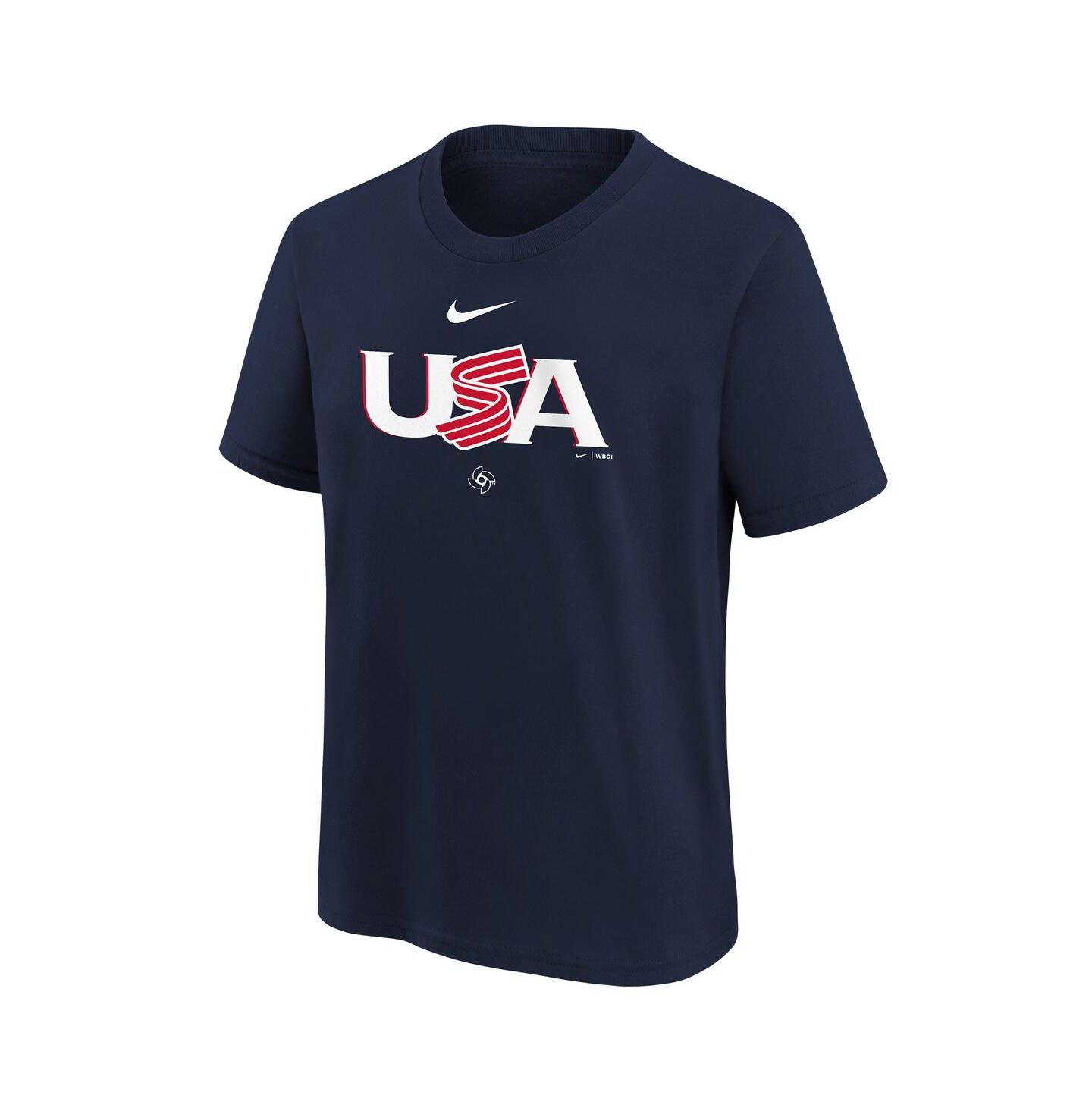 Детская футболка Nike Navy USA Baseball 2026 World Baseball Classic Country — фото 2