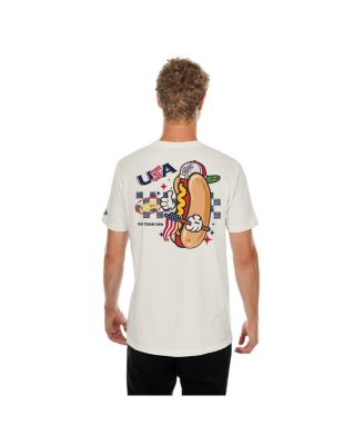 Men's Cream USA Baseball 2026 World Baseball Classic Hot Dog T-Shirt