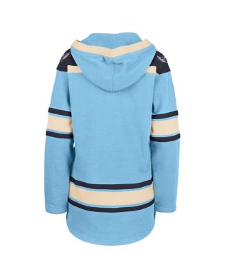 Women's Light Blue Washington Capitals Superior Lacer Pullover Hoodie