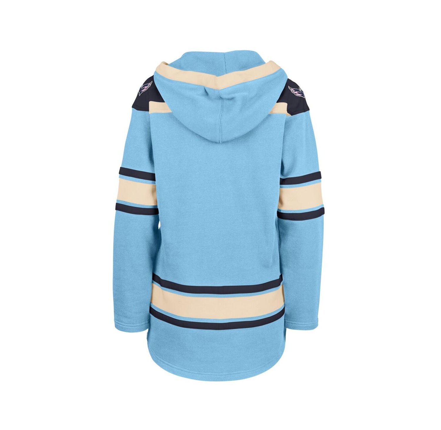 Women's Light Blue Washington Capitals Superior Lacer Pullover Hoodie