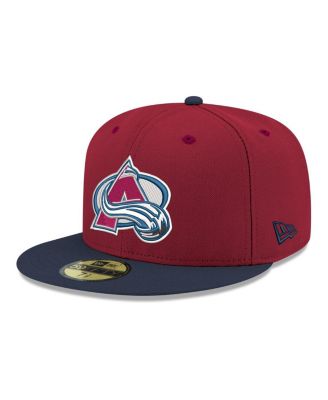 Men's Burgundy Colorado Avalanche Core Logo Two-Tone 59FIFTY Fitted Hat